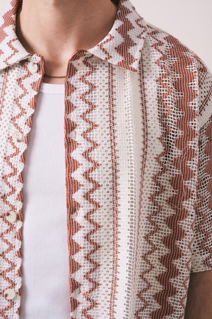 Wholesale Men's Brick Shirt 1609W26-6371 