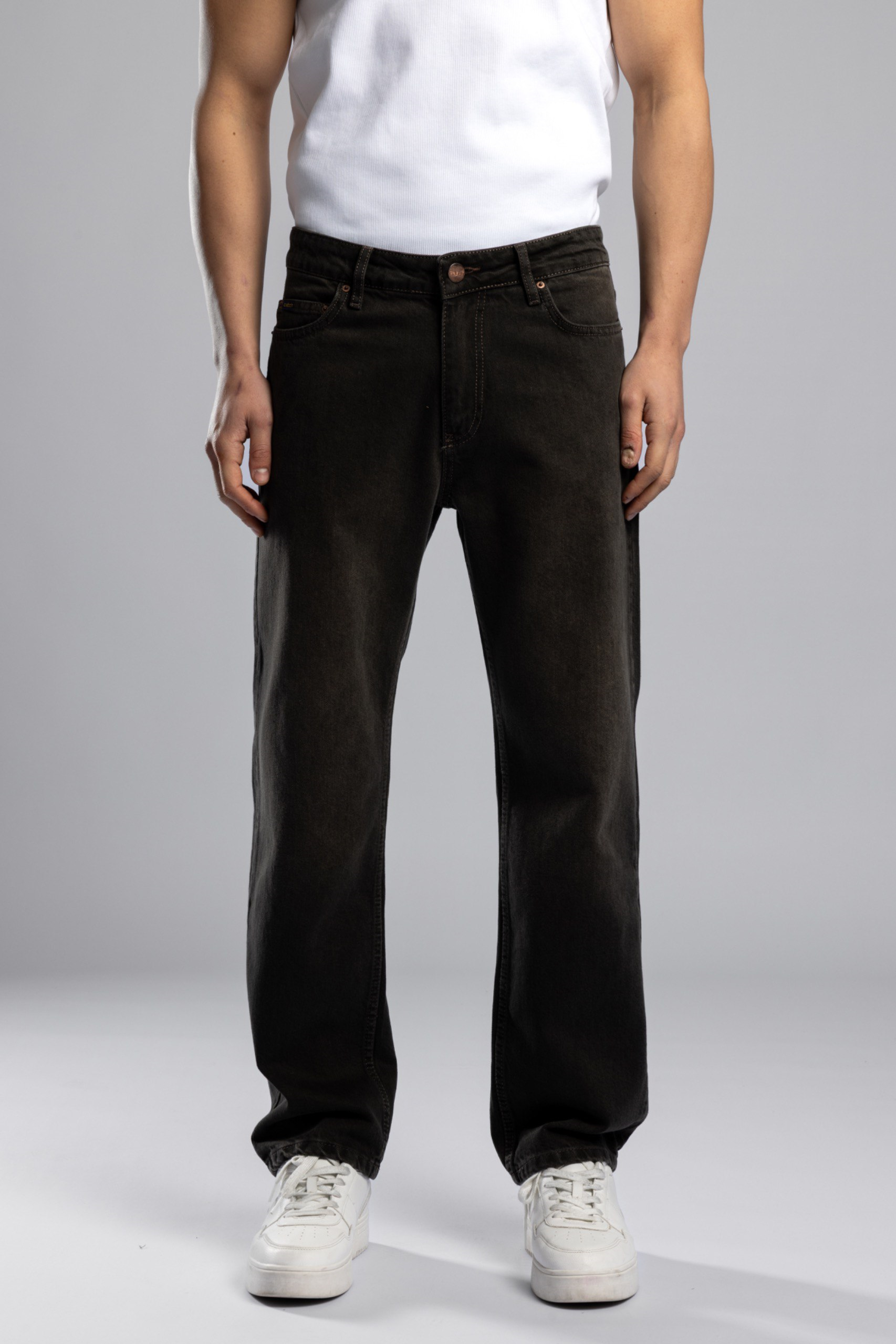 Wholesale Men's Brown Baggy Jeans 1503W26-6610-SNATCH