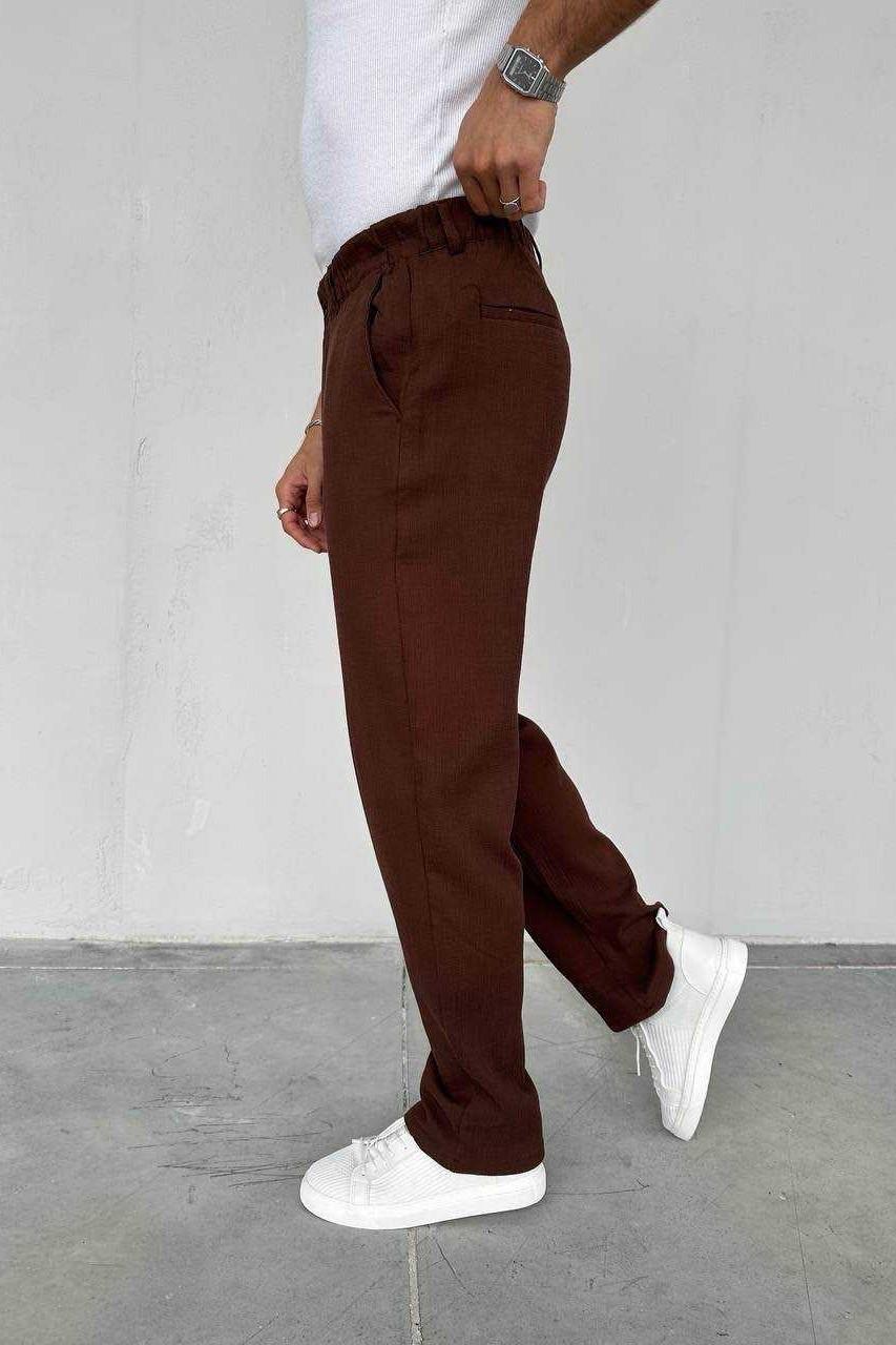 Wholesale Men's Brown Baggy Pants 1504W26-PNT5056