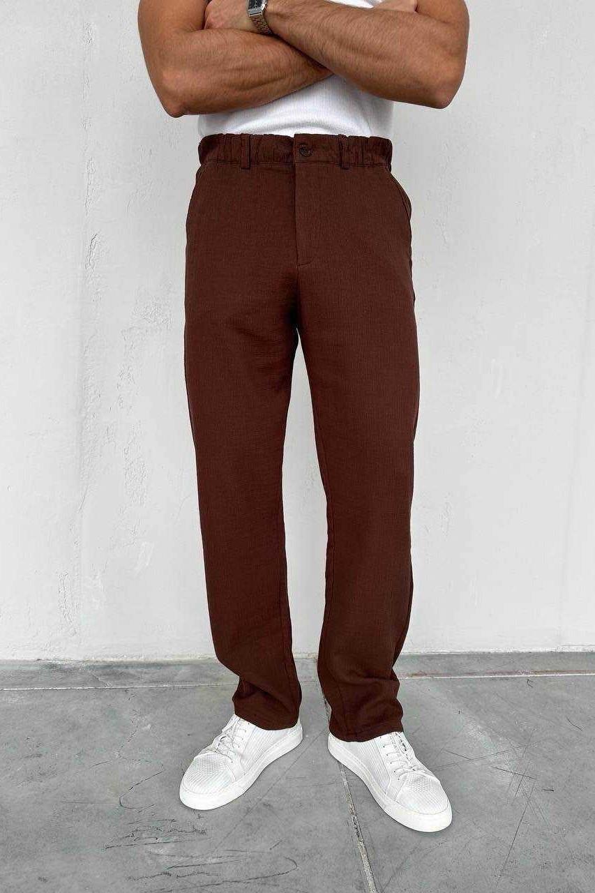 Wholesale Men's Brown Baggy Pants 1504W26-PNT5056