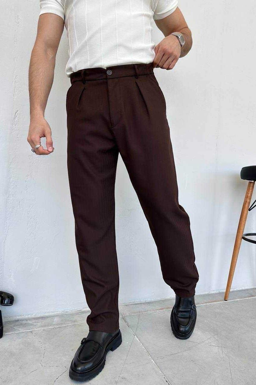 Wholesale Men's Brown Baggy Pants 1504W26-PNT5065