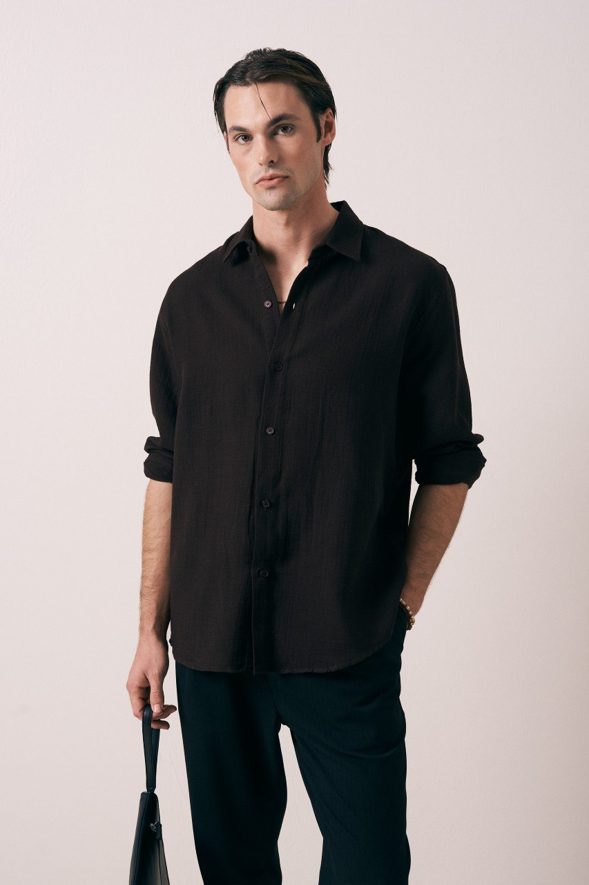 Wholesale Men's Brown Shirt 1609W26-6392