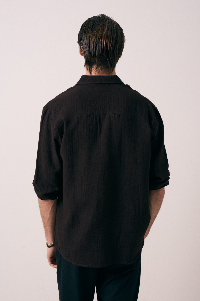 Wholesale Men's Brown Shirt 1609W26-6392