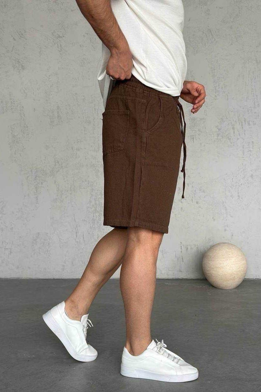 Wholesale Men's Brown Shorts 1504W26-SRT2973
