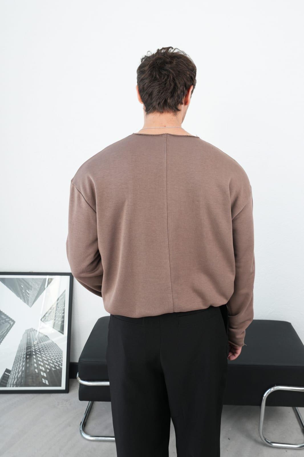 Wholesale Men's Brown Sweatshirt 1601FW26-2617