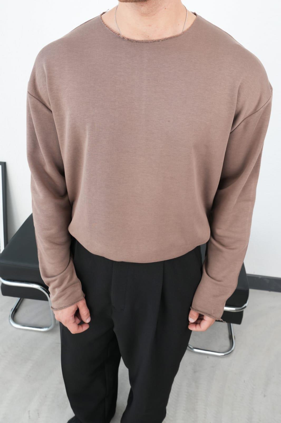 Wholesale Men's Brown Sweatshirt 1601FW26-2617