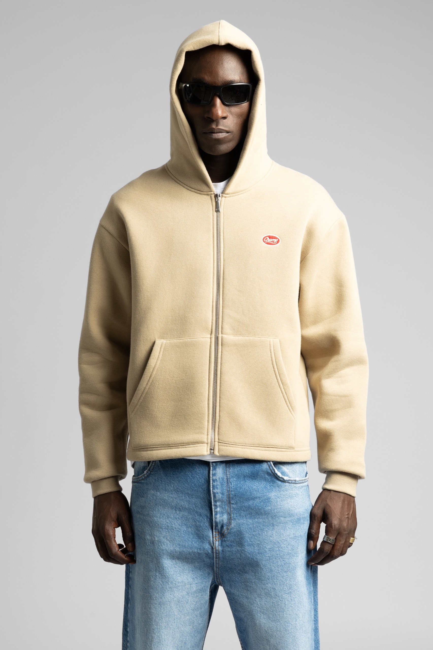 Wholesale Men's Cream Embroidered Sweatshirt  1503FW27-26CK-029