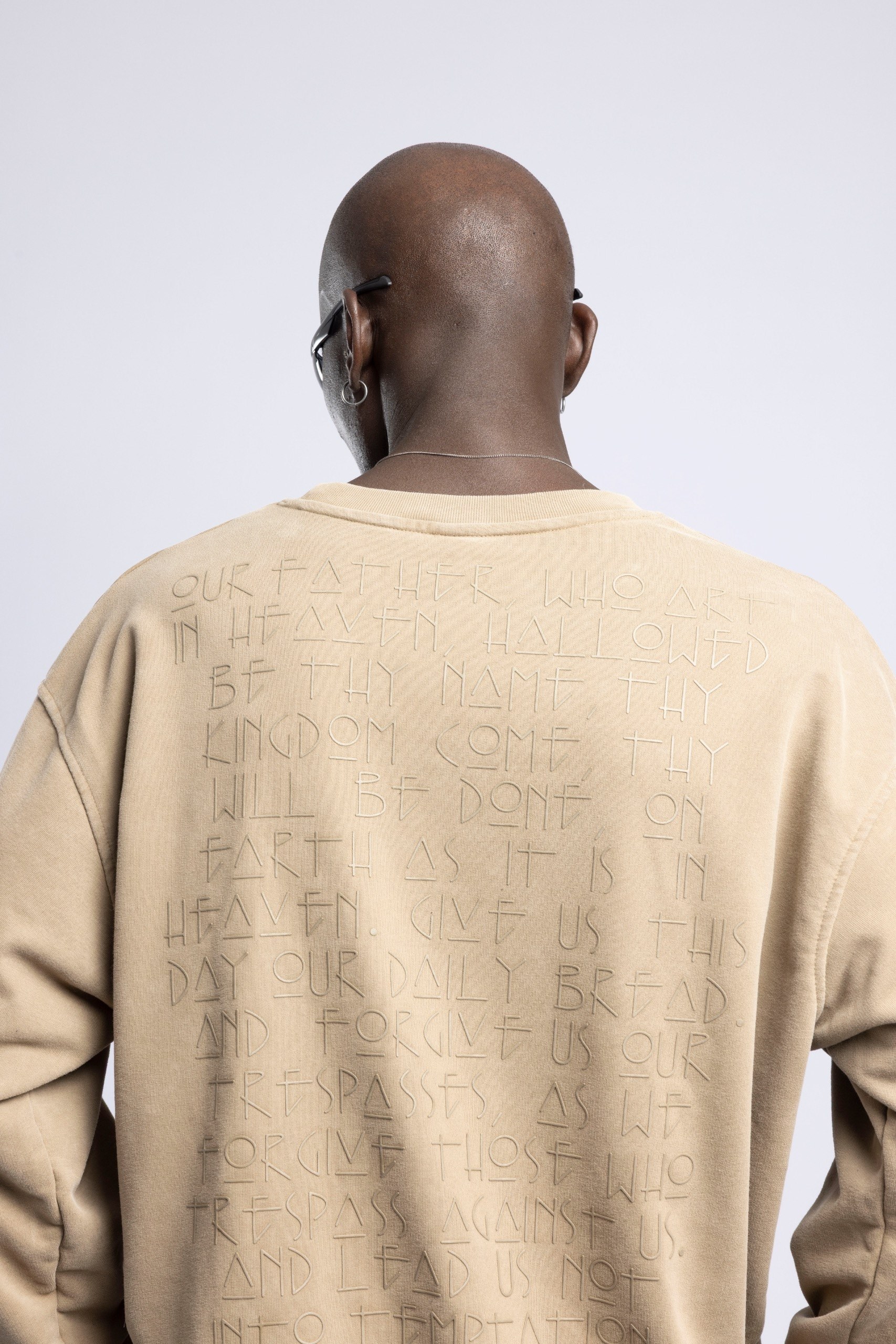 Wholesale Men's Cream Printed Sweatshirt  1503FW27-MRT-4636