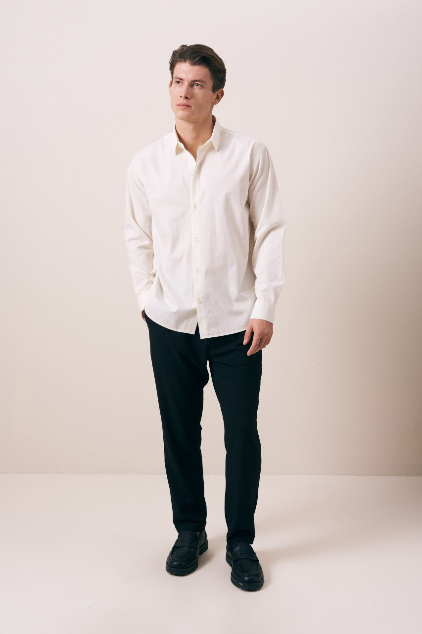 Wholesale Men's Cream Shirt 1609W26-6382 