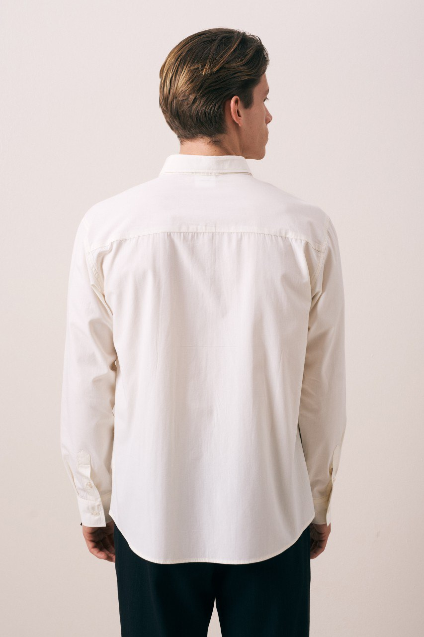 Wholesale Men's Cream Shirt 1609W26-6382 