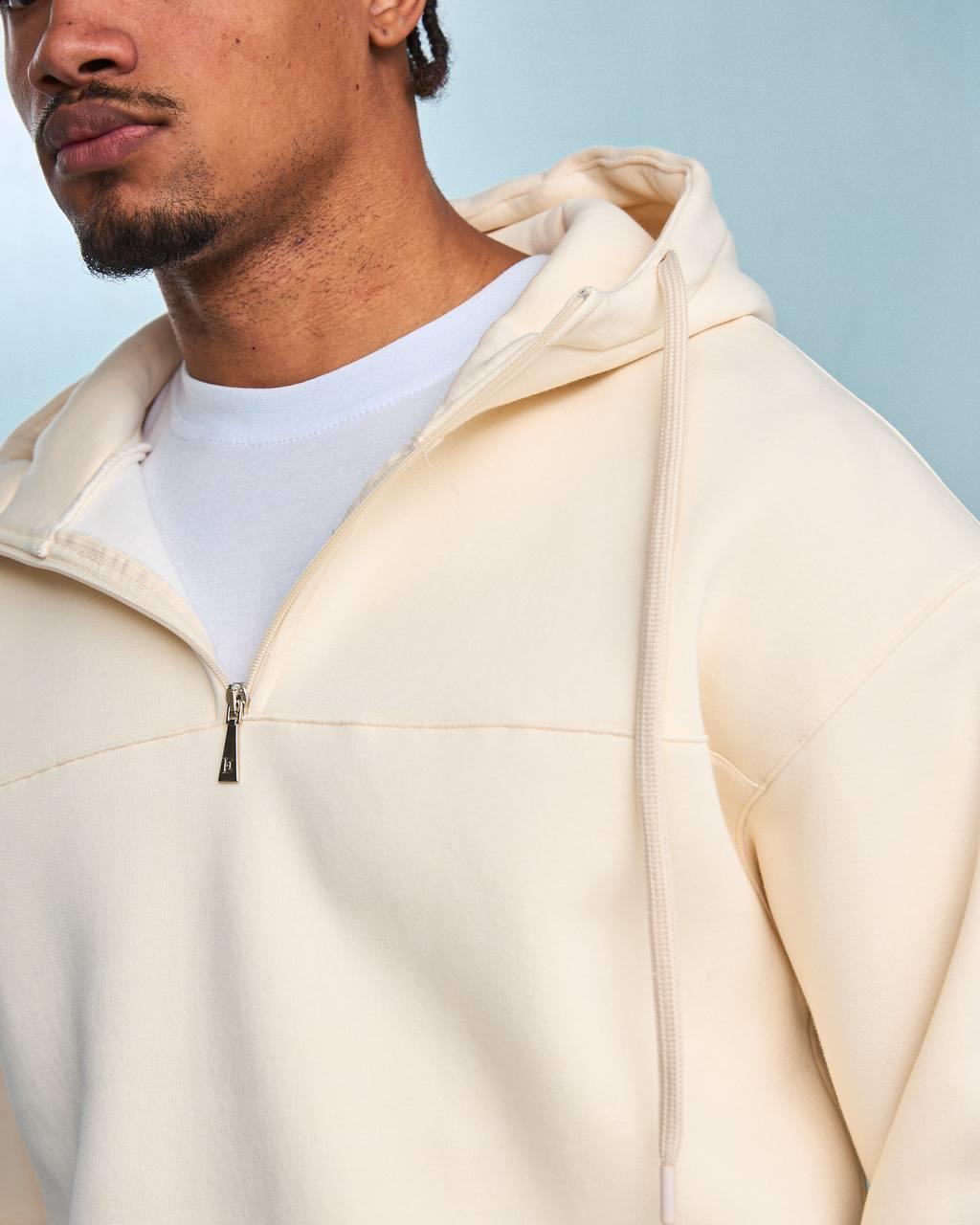 Wholesale Men's Cream Tracksuit 1603W26-1603W26-