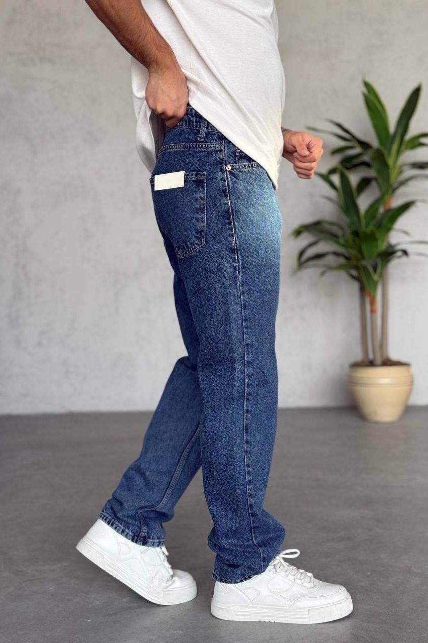 Wholesale Men's Dark Blue Baggy Jeans 1504W26-PNT3256