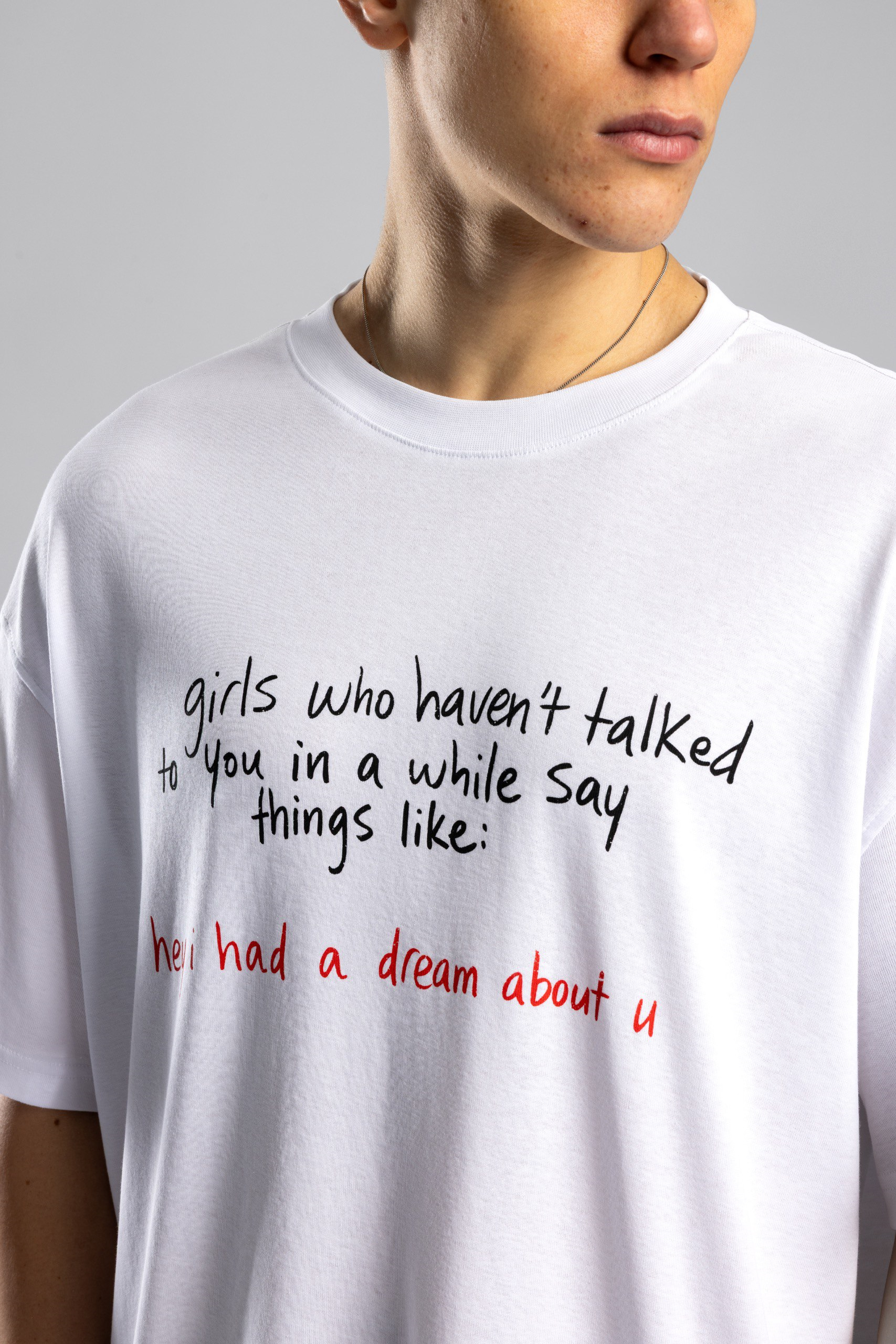 Wholesale Men's Ecru Basic T-shirt 1503W26-26CY-011