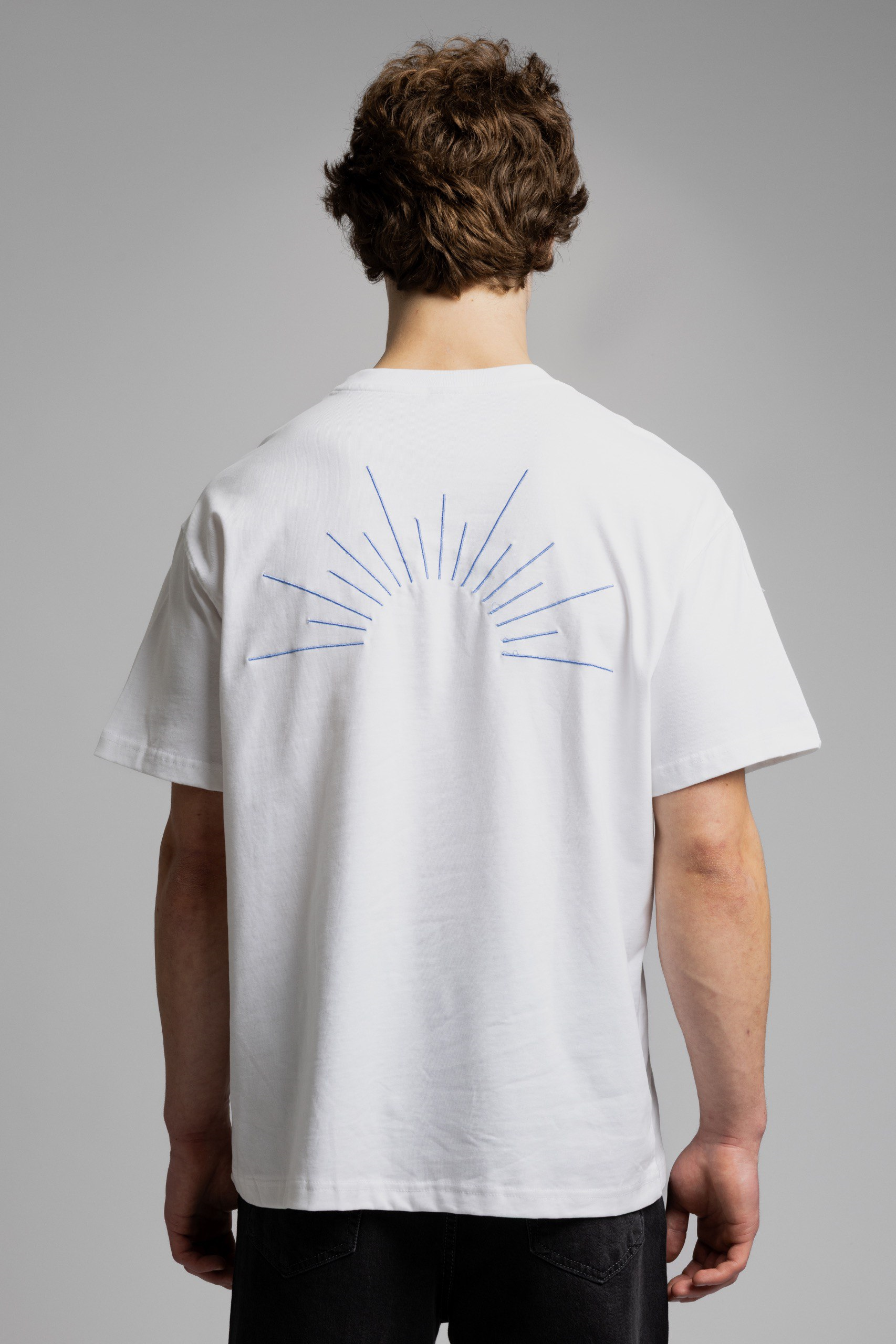 Wholesale Men's Ecru Basic T-shirt 1503W26-MRT-26002