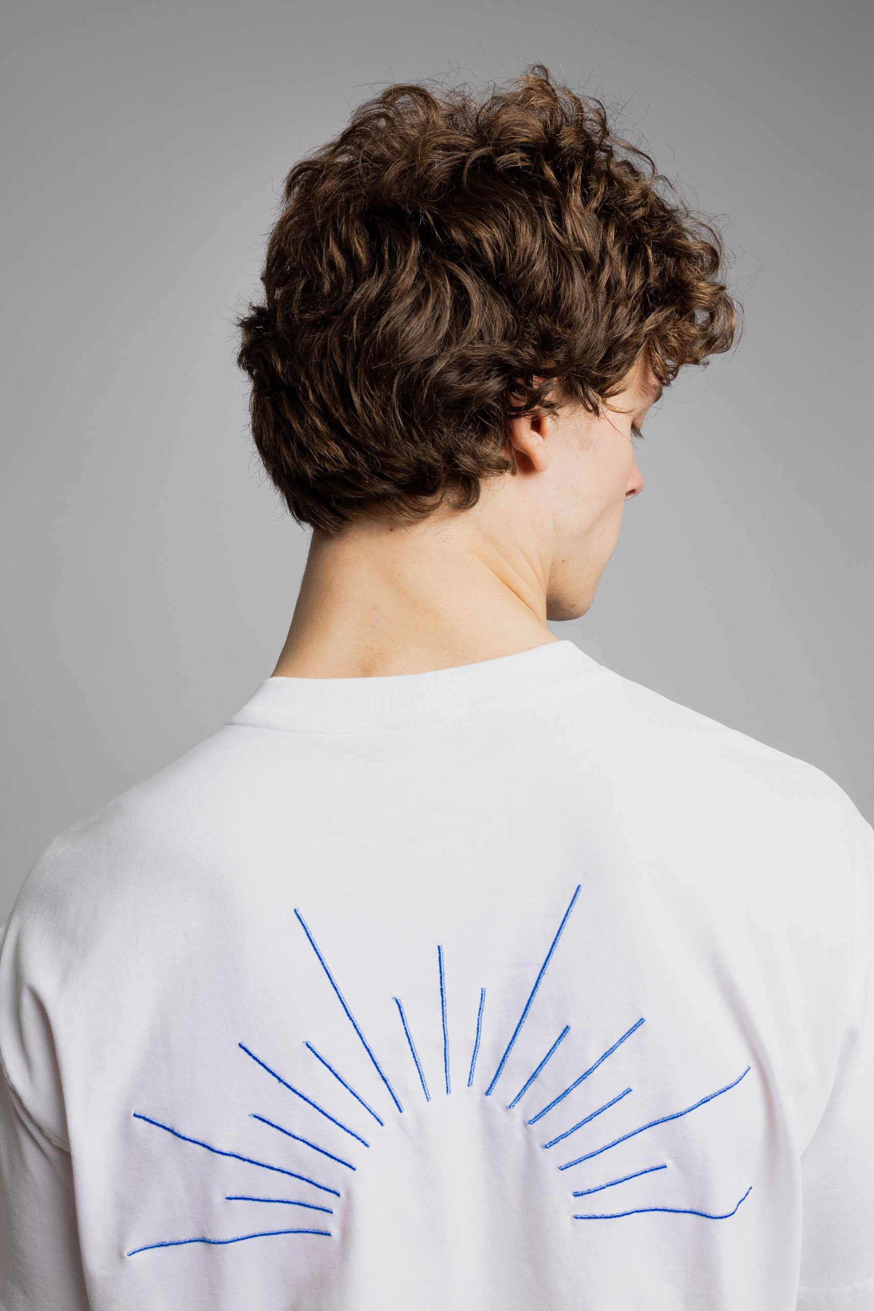 Wholesale Men's Ecru Basic T-shirt 1503W26-MRT-26002