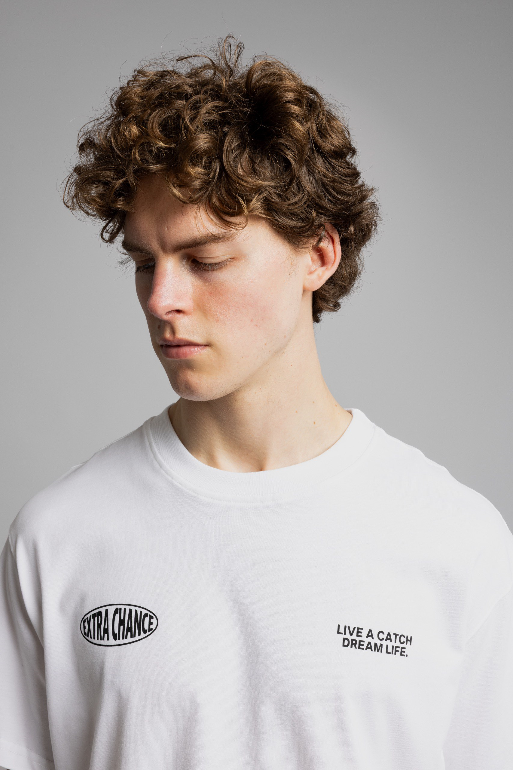 Wholesale Men's Ecru Basic T-shirt 1503W26-MRT-26005