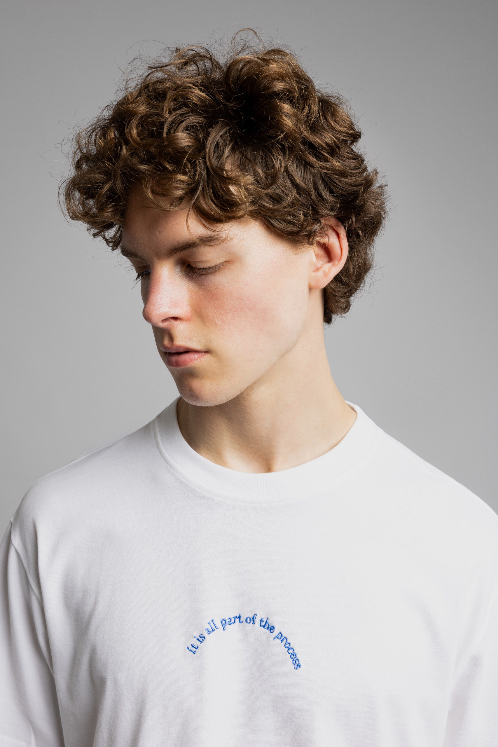 Wholesale Men's Ecru Basic T-shirt 1503W26-MRT-26002