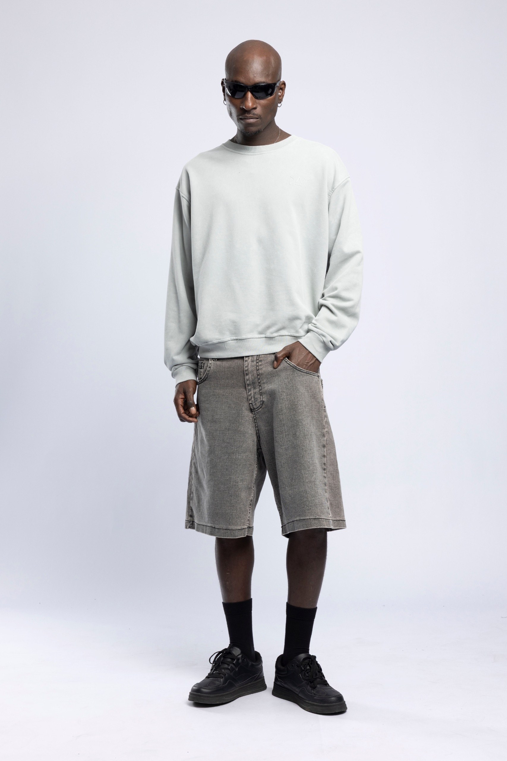 Wholesale Men's Ecru Printed Sweatshirt  1503FW27-MRT-4636