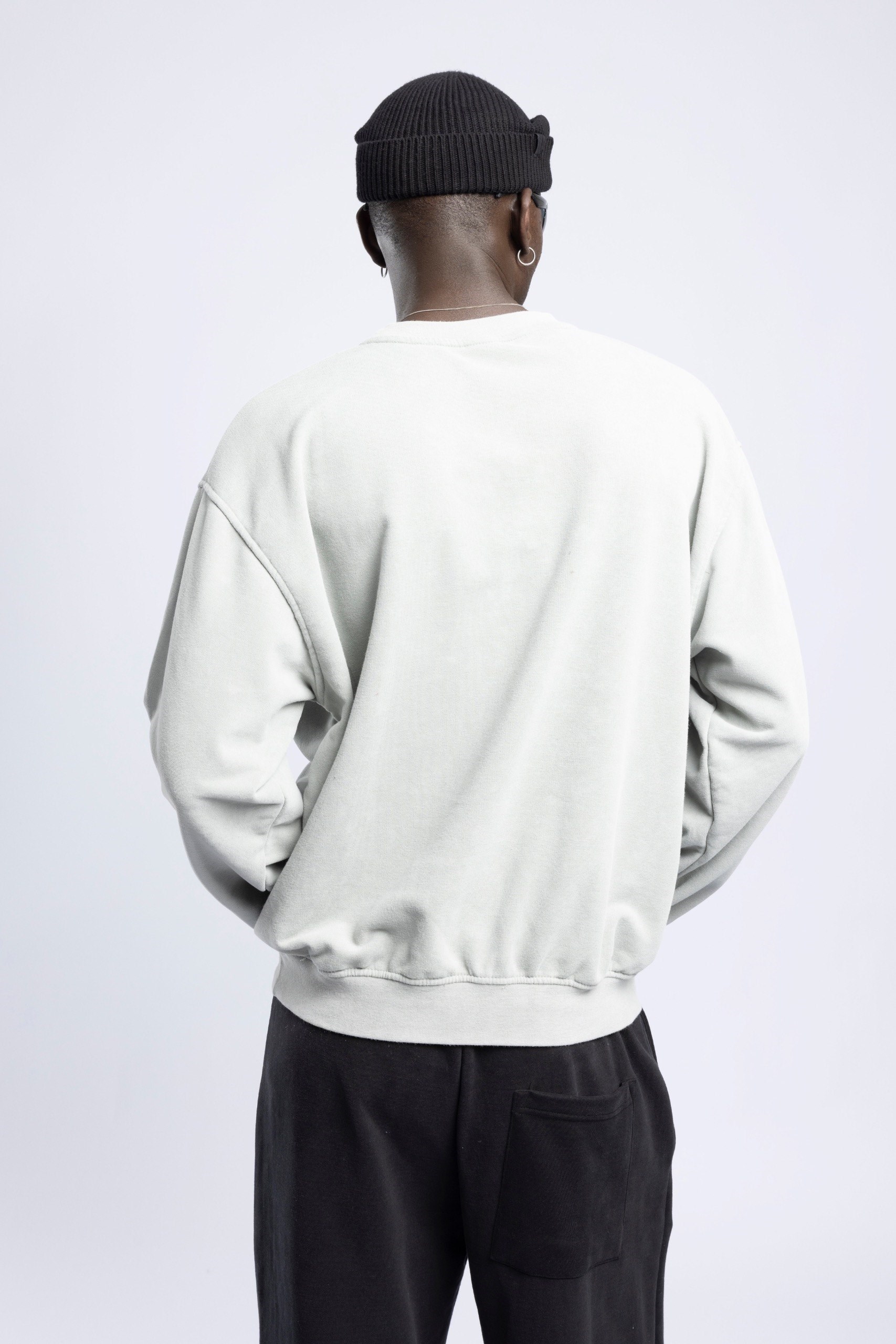 Wholesale Men's Ecru Printed Sweatshirt  1503FW27-MRT-4635