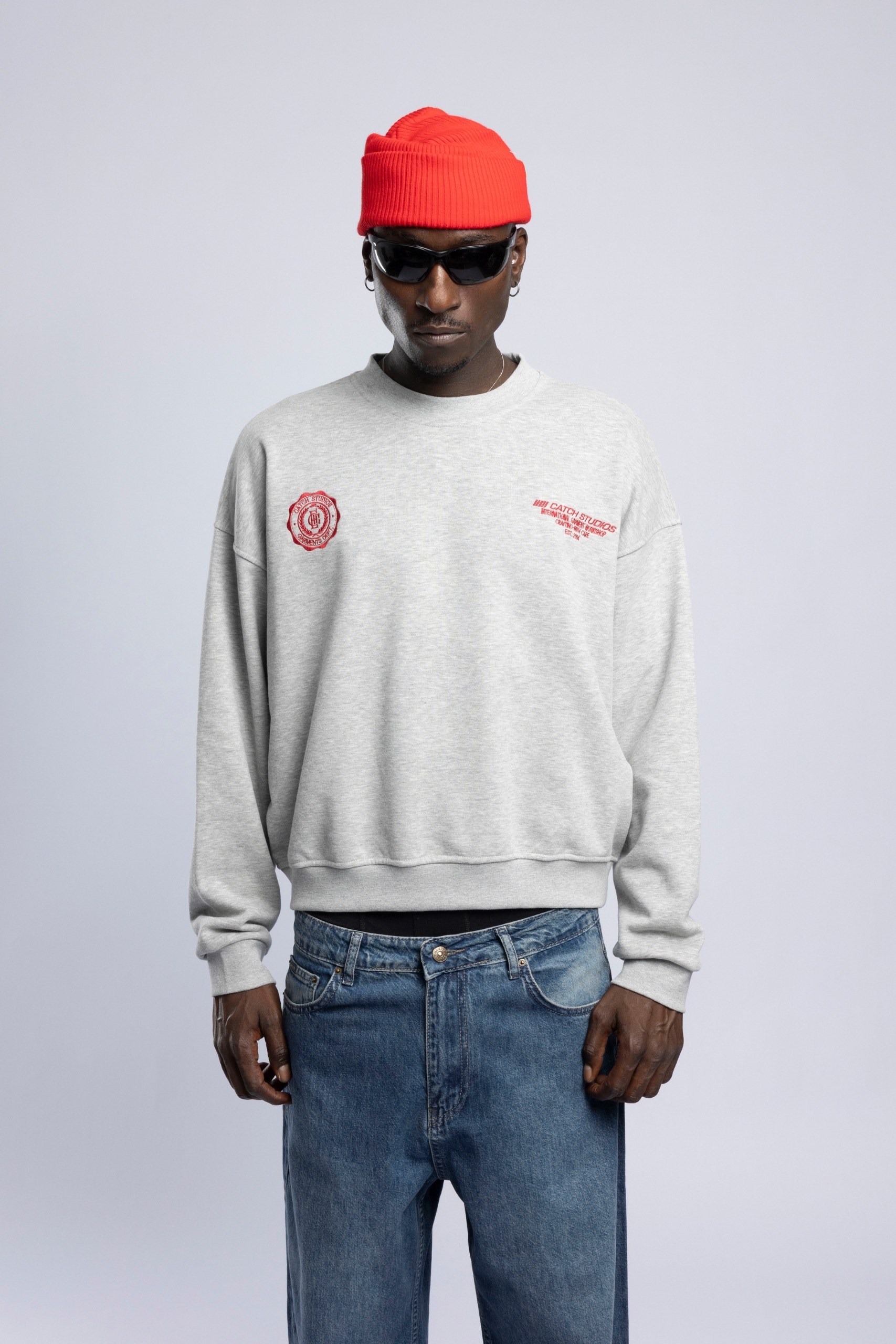 Wholesale Men's Ecru Printed Sweatshirt  1503FW27-MRT-4643
