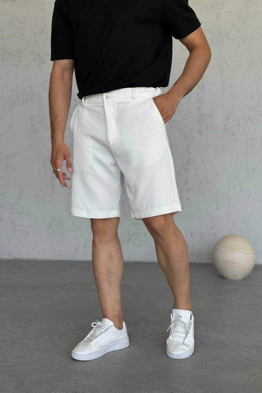 Wholesale Men's Ecru Shorts 1504W26-PNT5080