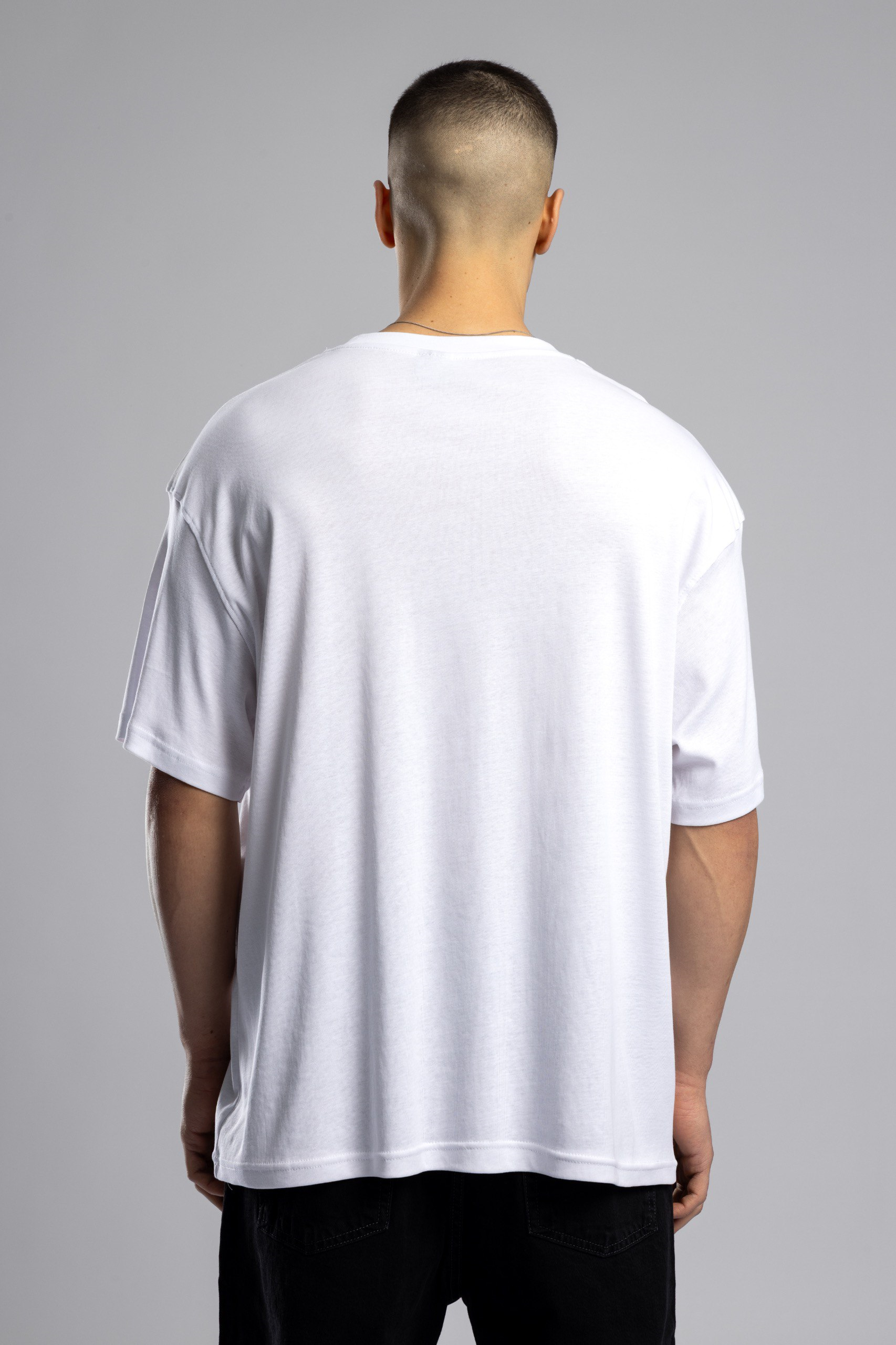 Wholesale Men's Ecru Thin T-shirt 1503W26-26CY-009