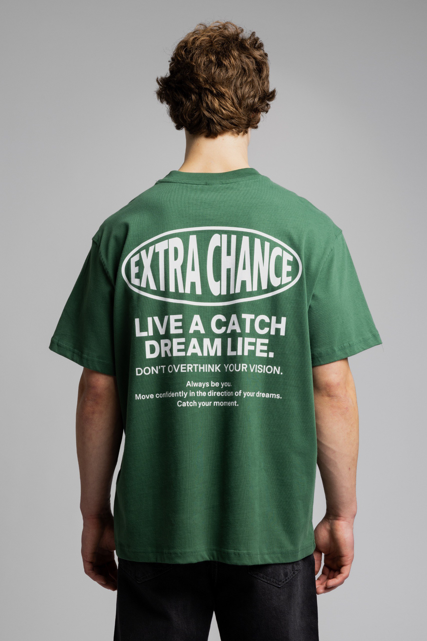 Wholesale Men's Emerald Green Basic T-shirt 1503W26-MRT-26005