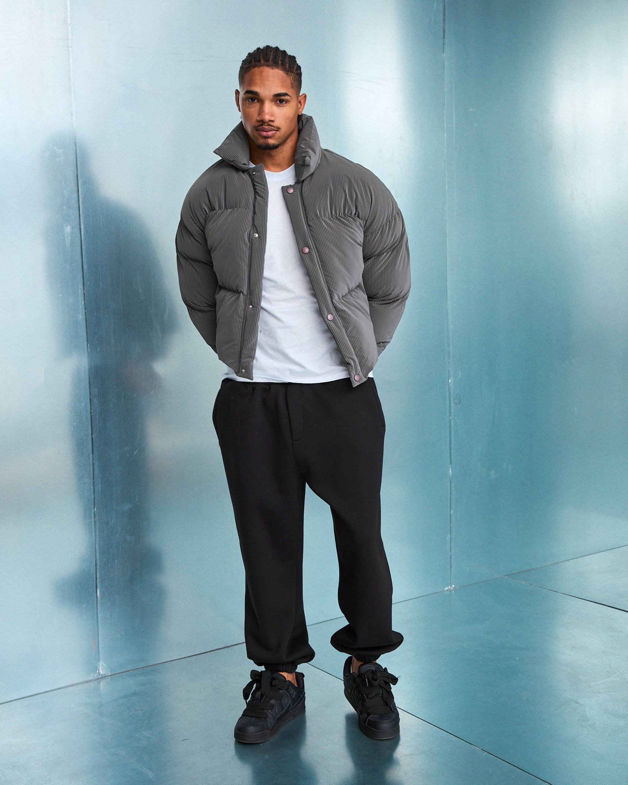 Wholesale Men's Gray Coat 1603W26-M1078