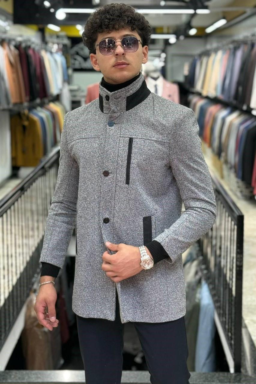 Wholesale Men's Gray Coat 1701W26-047