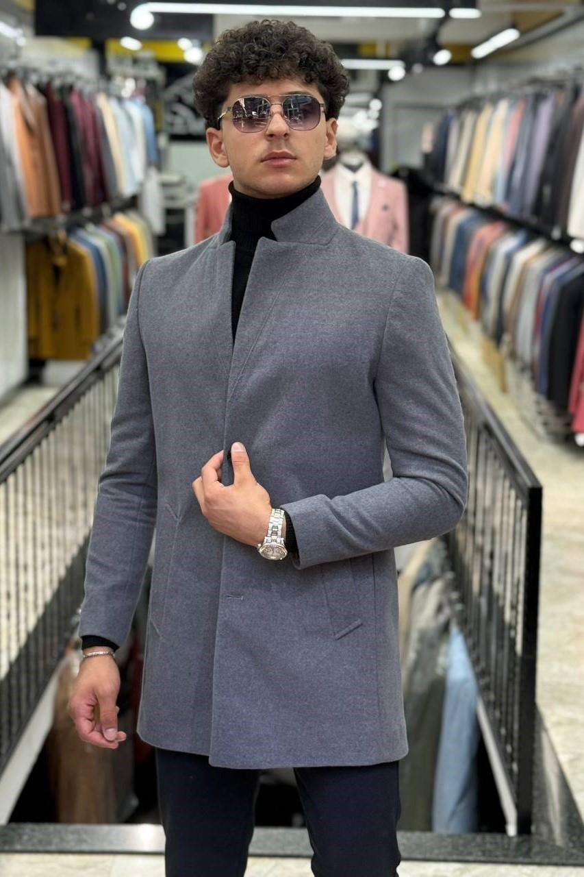 Wholesale Men's Gray Coat 1701W26-047
