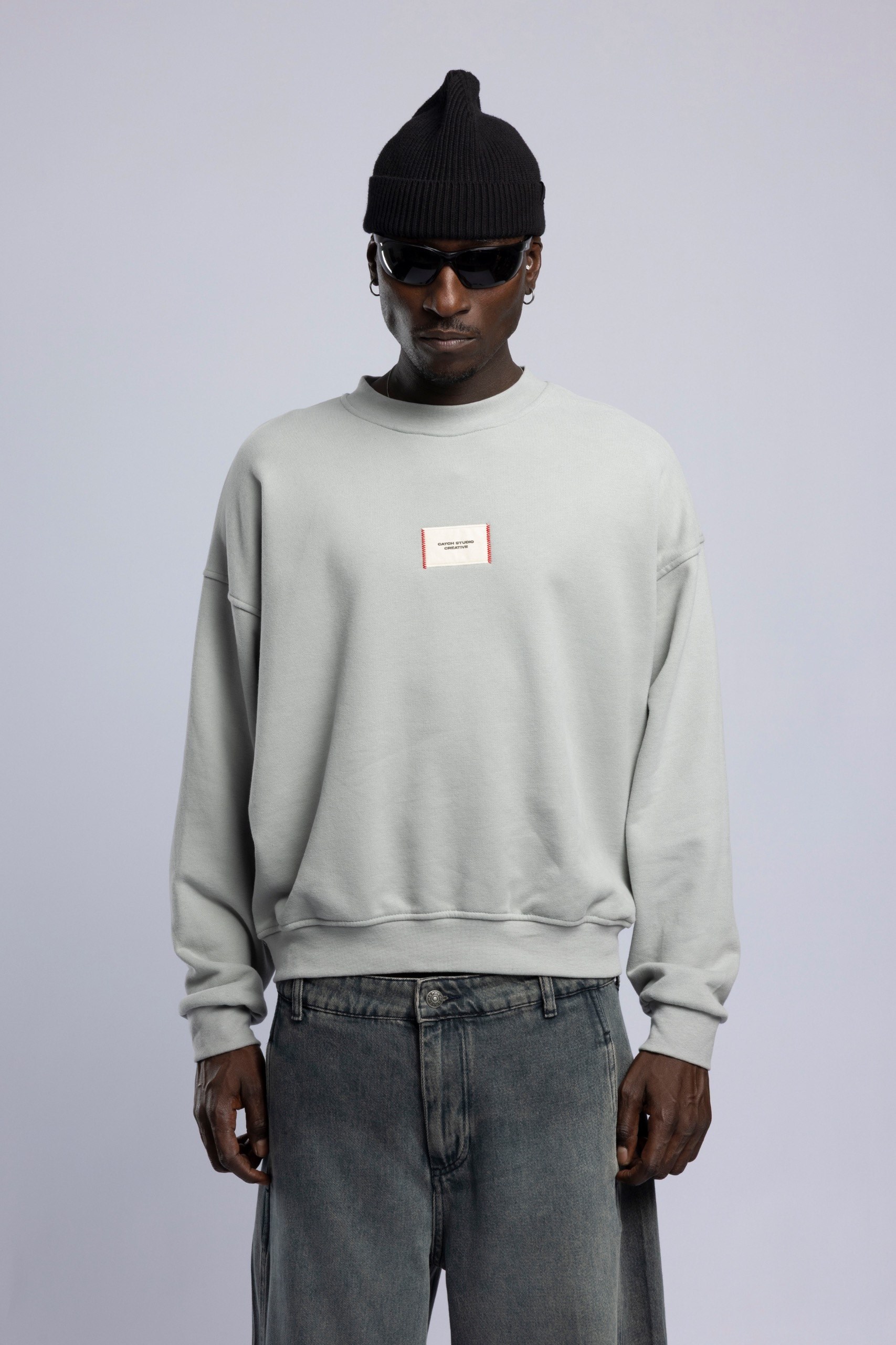 Wholesale Men's Gray Printed Sweatshirt  1503FW27-MRT-4640