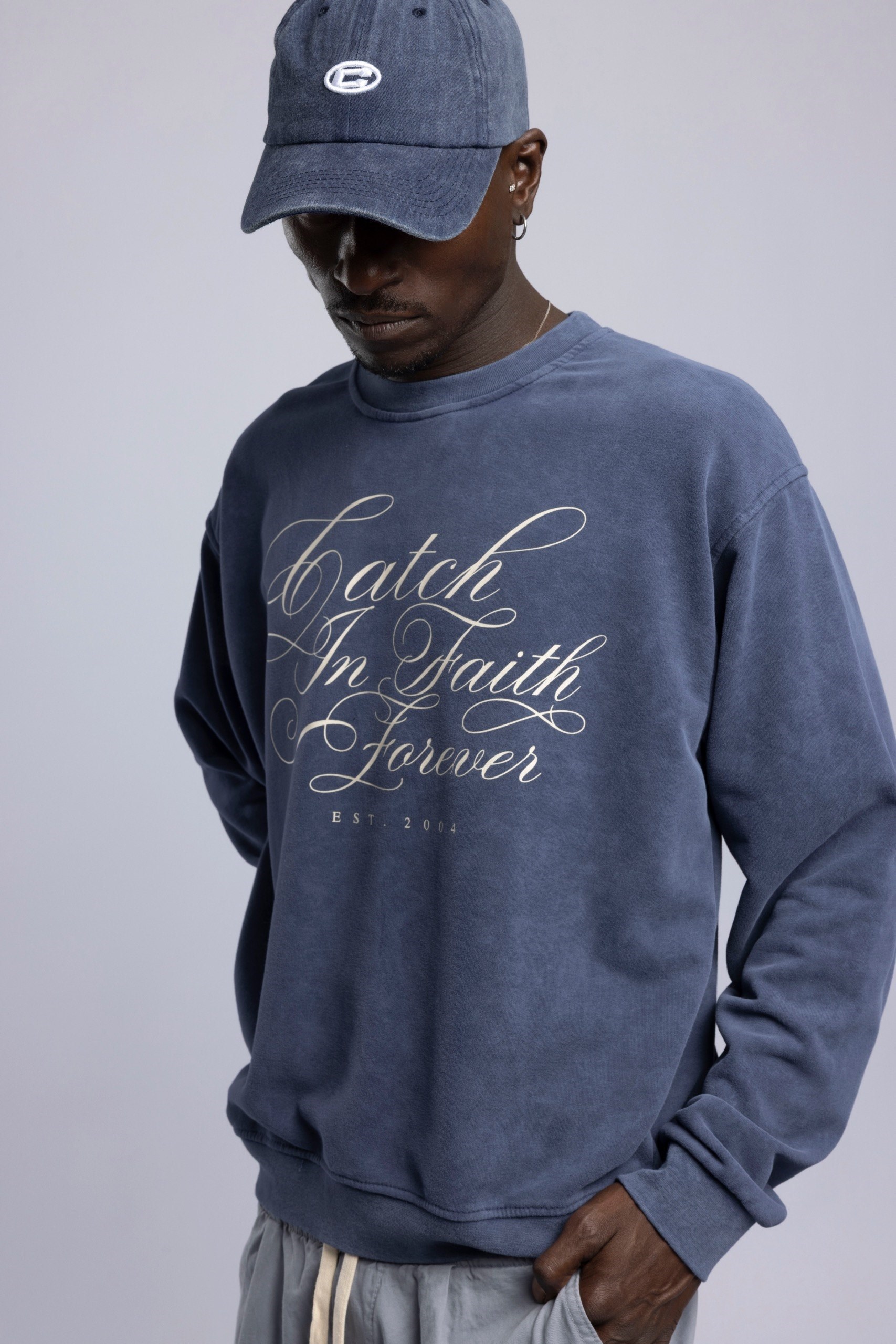 Wholesale Men's Gray Printed Sweatshirt  1503FW27-