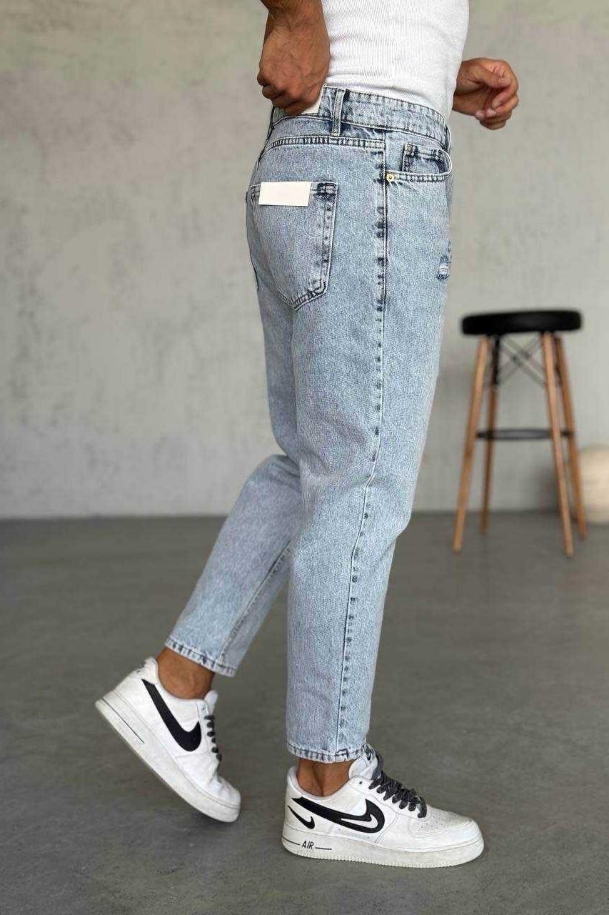 Wholesale Men's Gray Relaxed Fit Jeans 1504W26-PNT2298