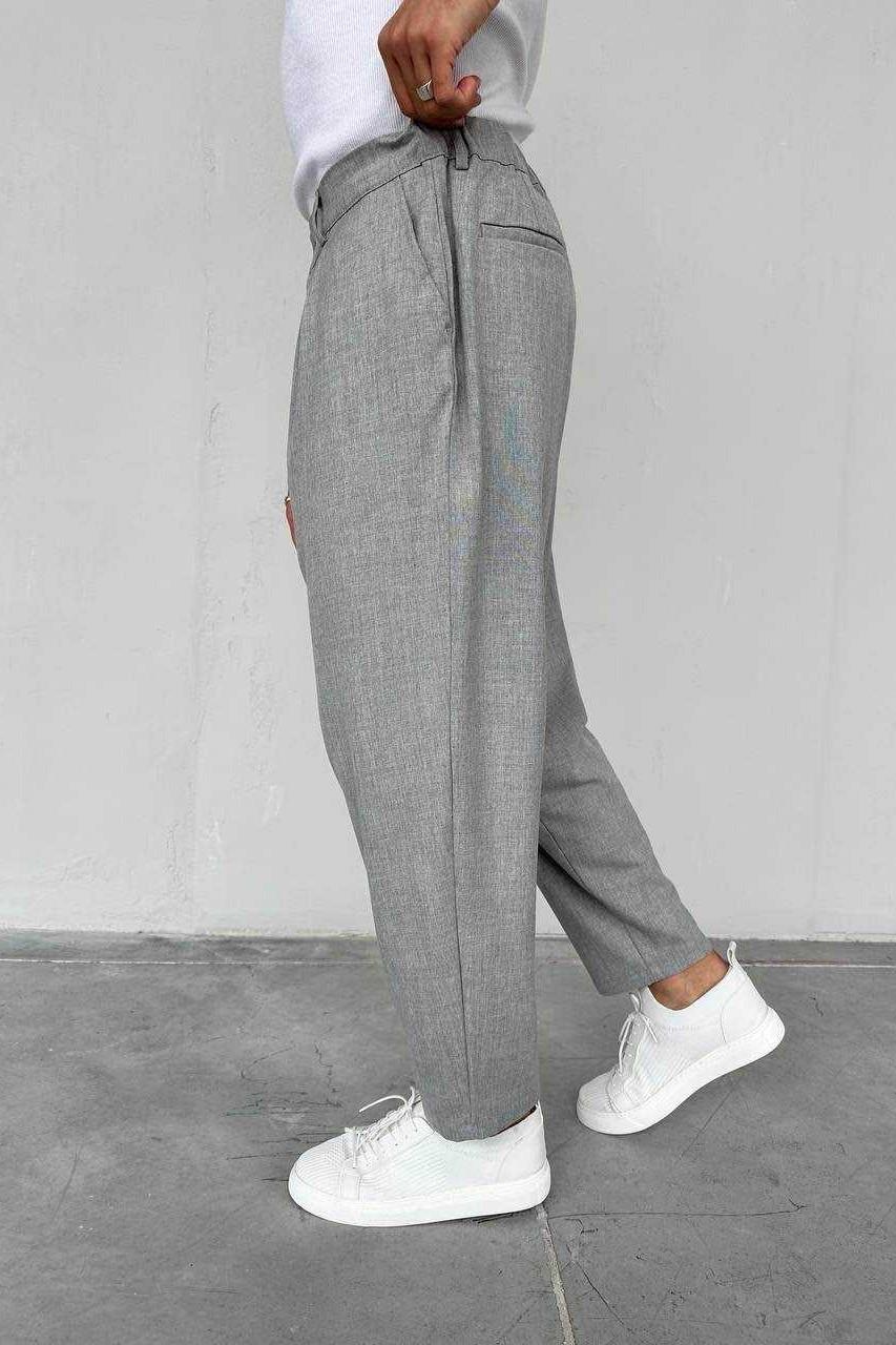 Wholesale Men's Gray Relaxed Fit Jeans 1504W26-PNT5029