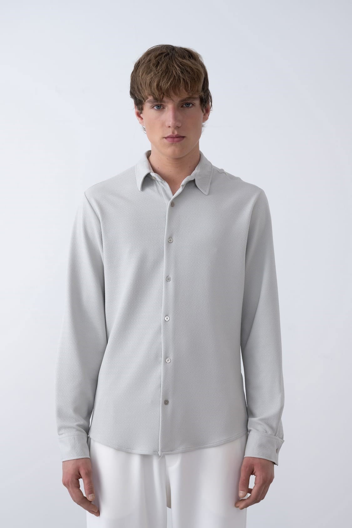Wholesale Men's Gray Shirt 1601S26-1711