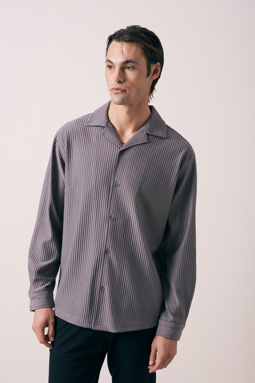 Wholesale Men's Gray Shirt 1609W26-8517 