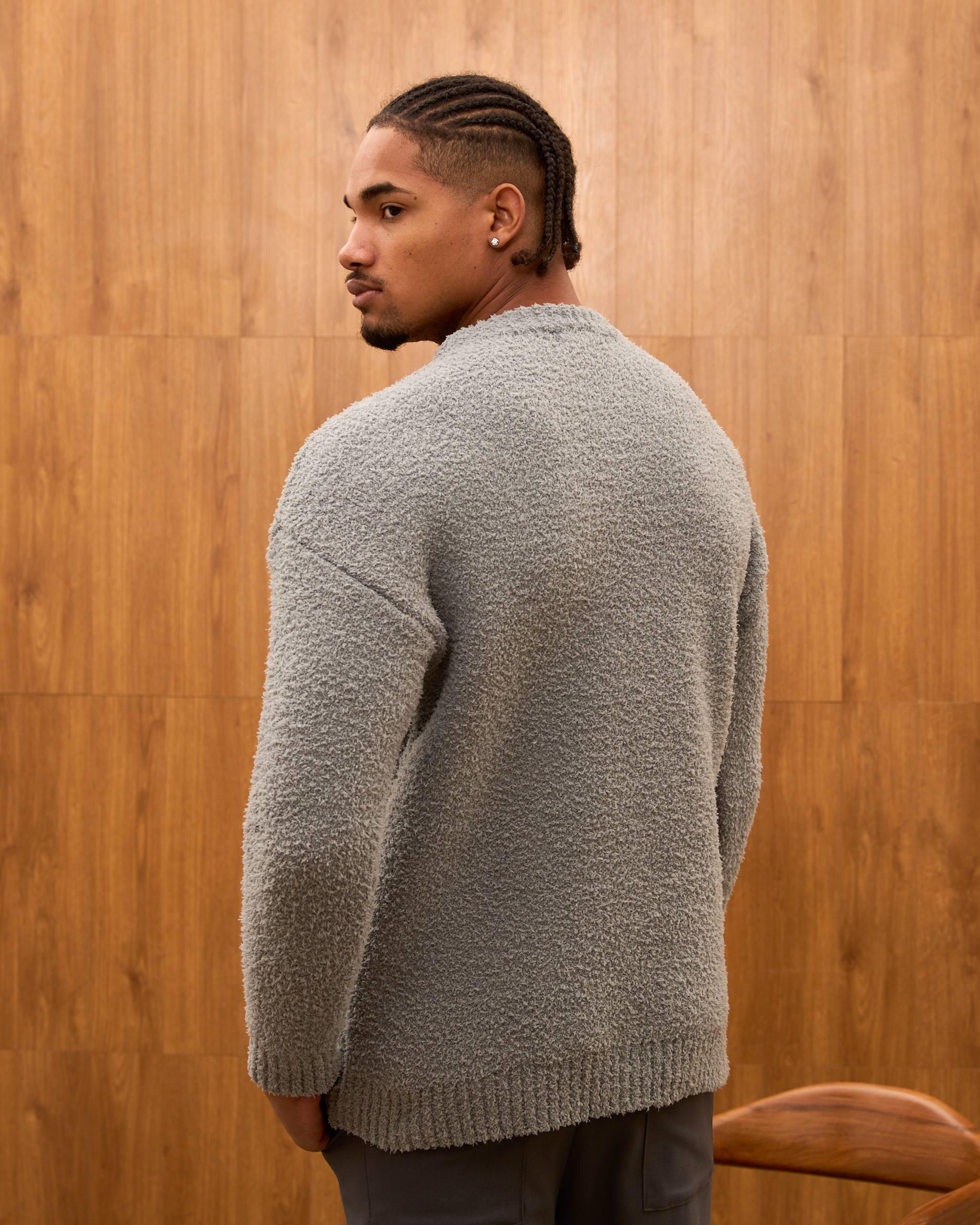 Wholesale Men's Gray Sweater 1603W26-25TK-021