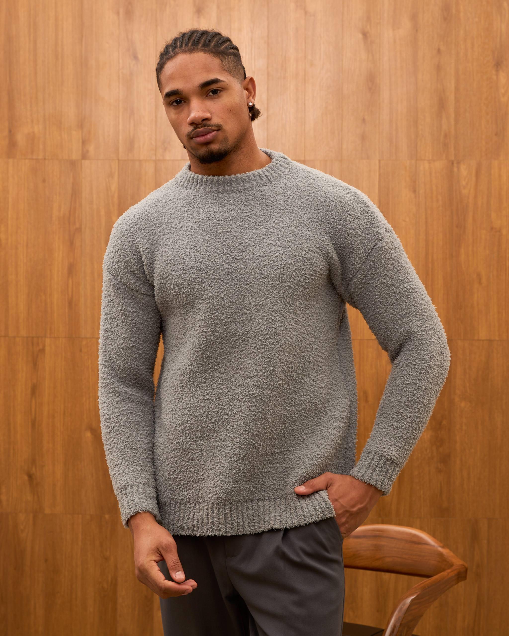 Wholesale Men's Gray Sweater 1603W26-25TK-021