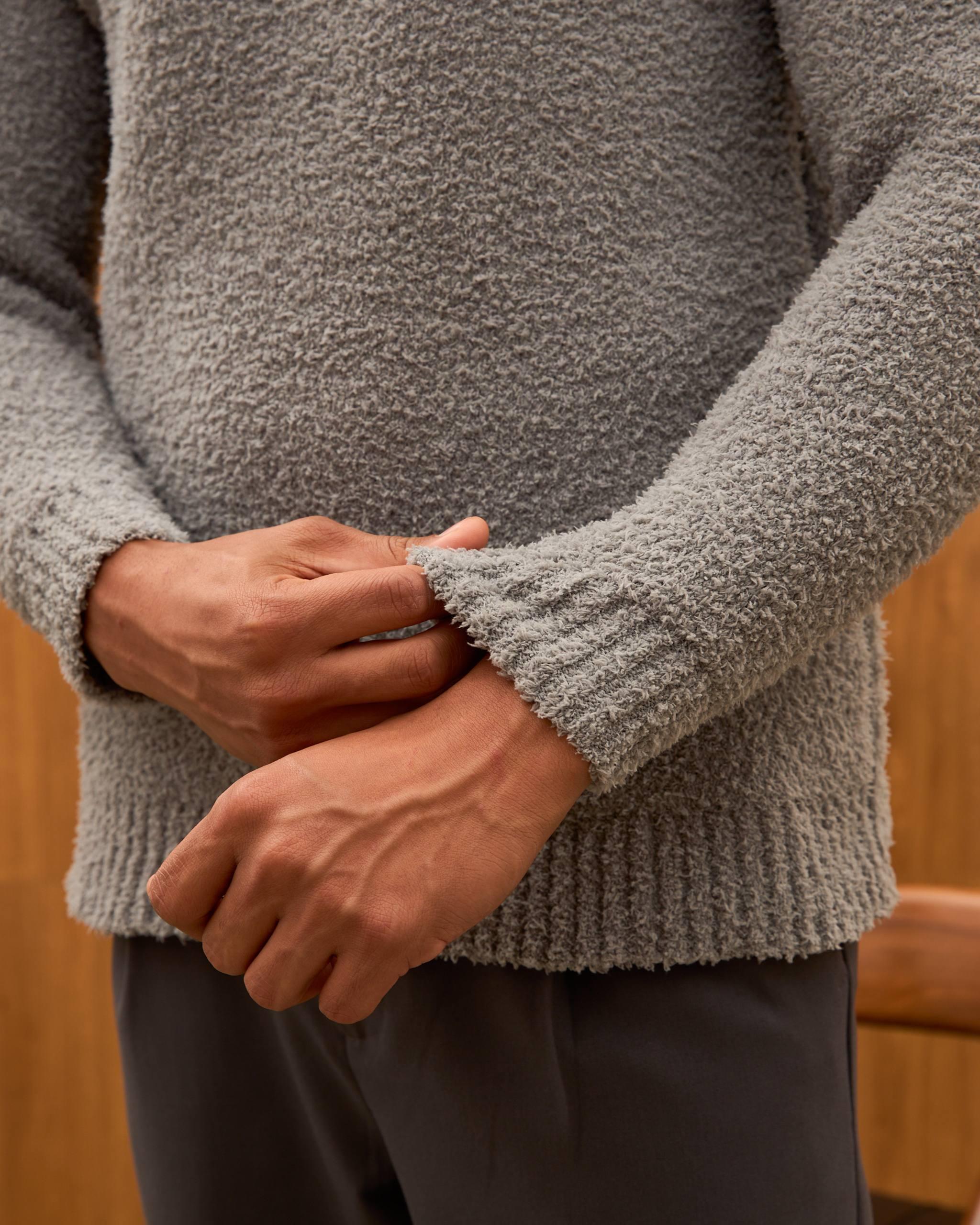 Wholesale Men's Gray Sweater 1603W26-25TK-021