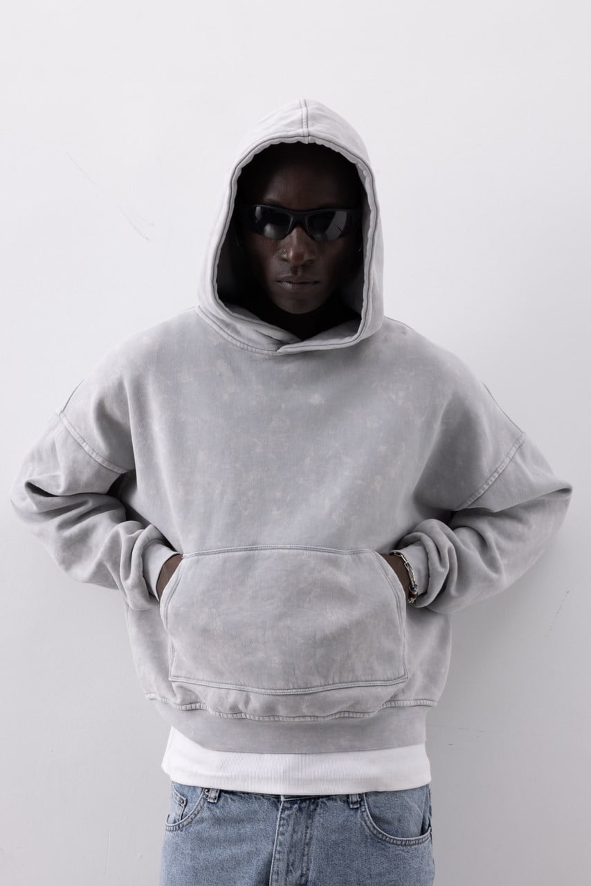 Wholesale Men's Gray Sweatshirt  1503FW27-MRT-4665