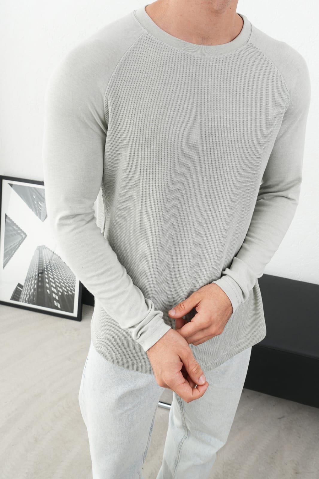 Wholesale Men's Gray Sweatshirt 1601FW26-0523