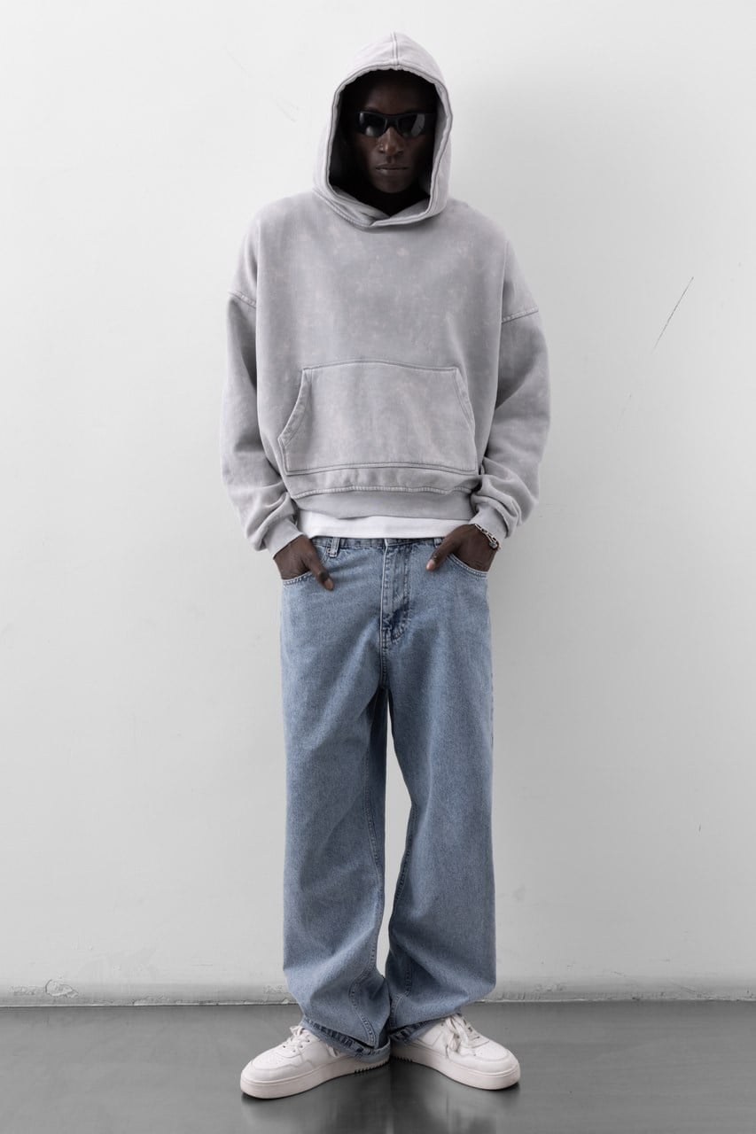 Wholesale Men's Gray Sweatshirt  1503FW27-MRT-4665