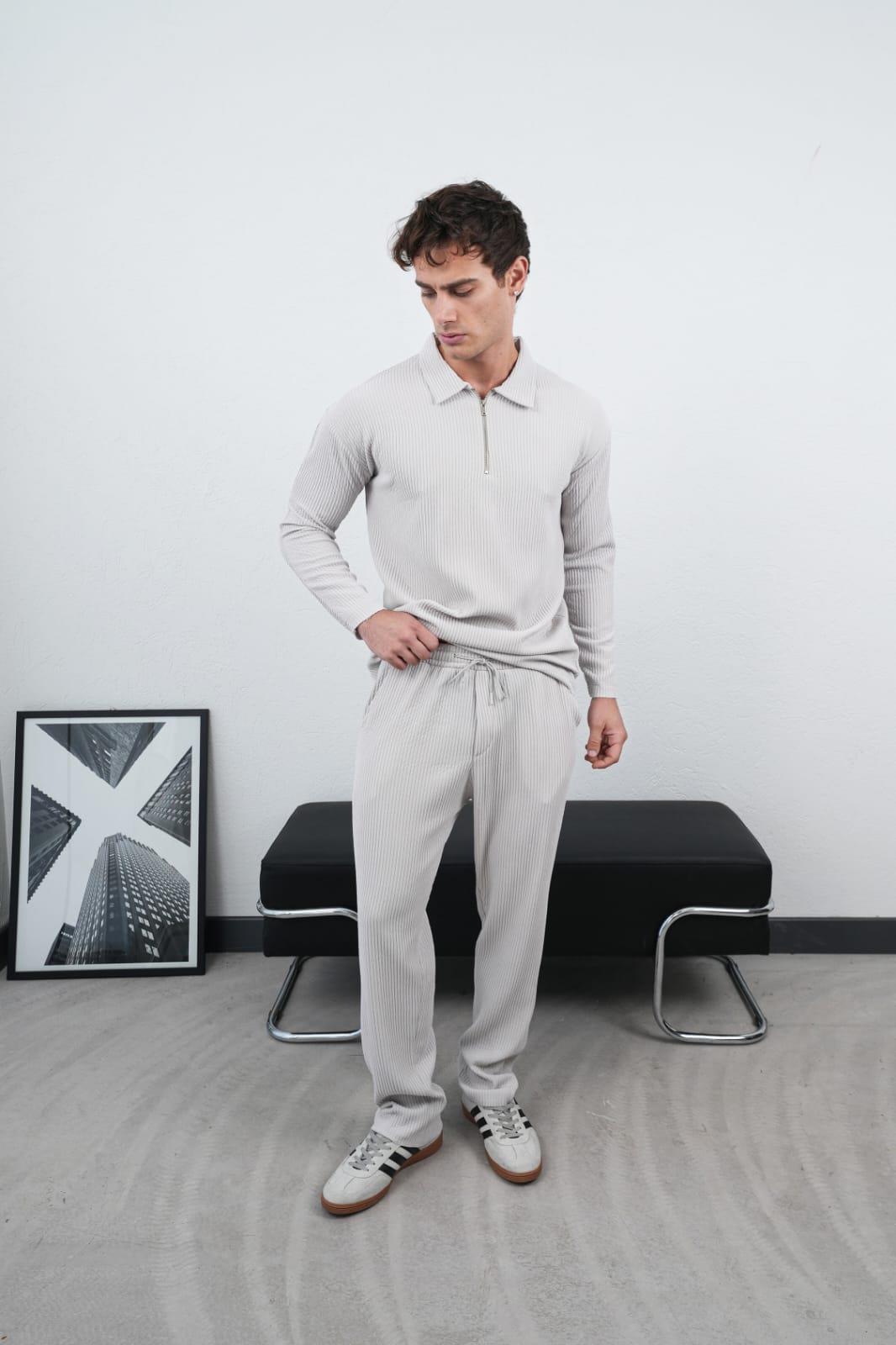 Wholesale Men's Gray Sweatshirt 1601FW26-2336