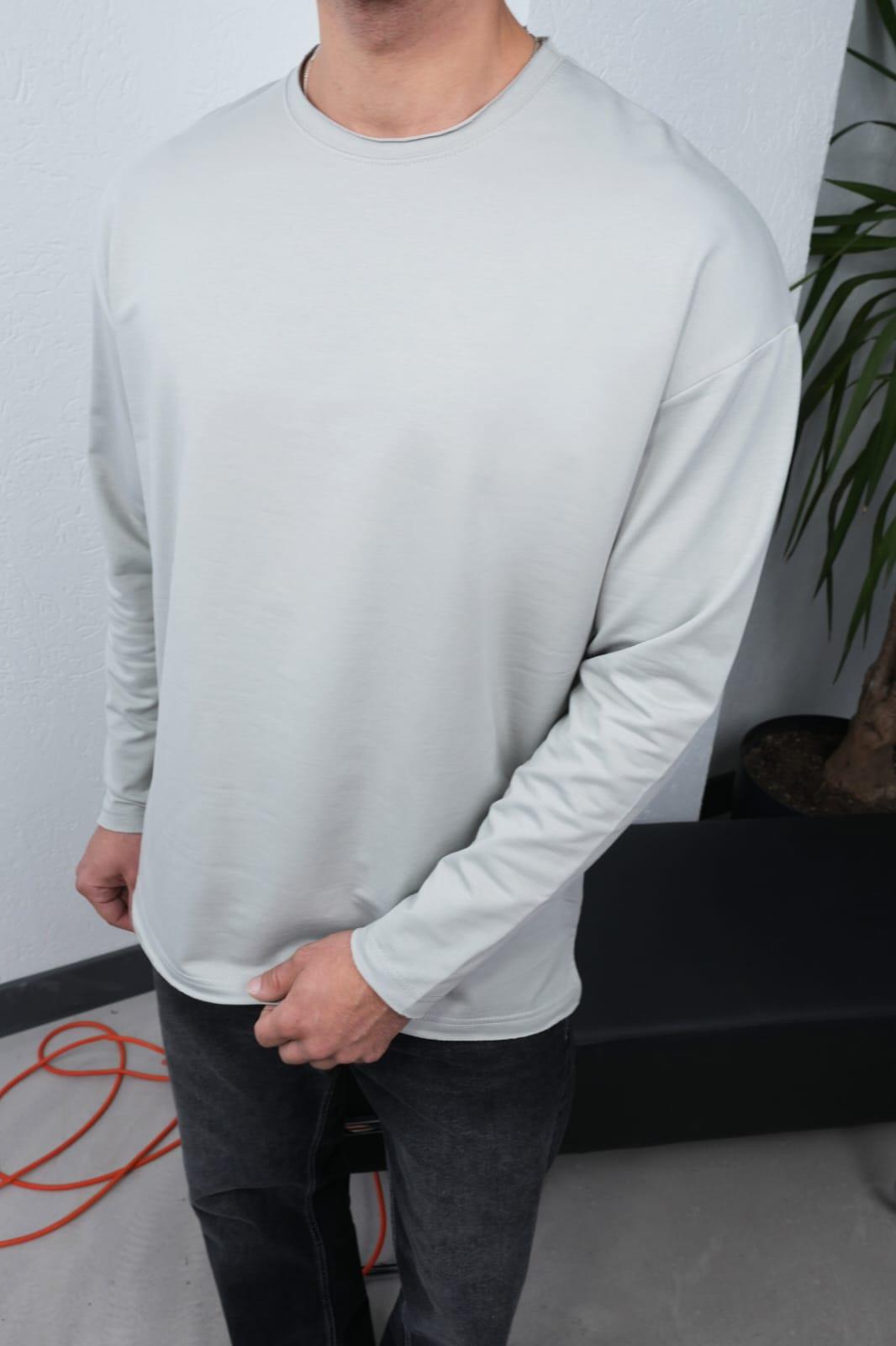 Wholesale Men's Gray Sweatshirt 1601FW26-0595