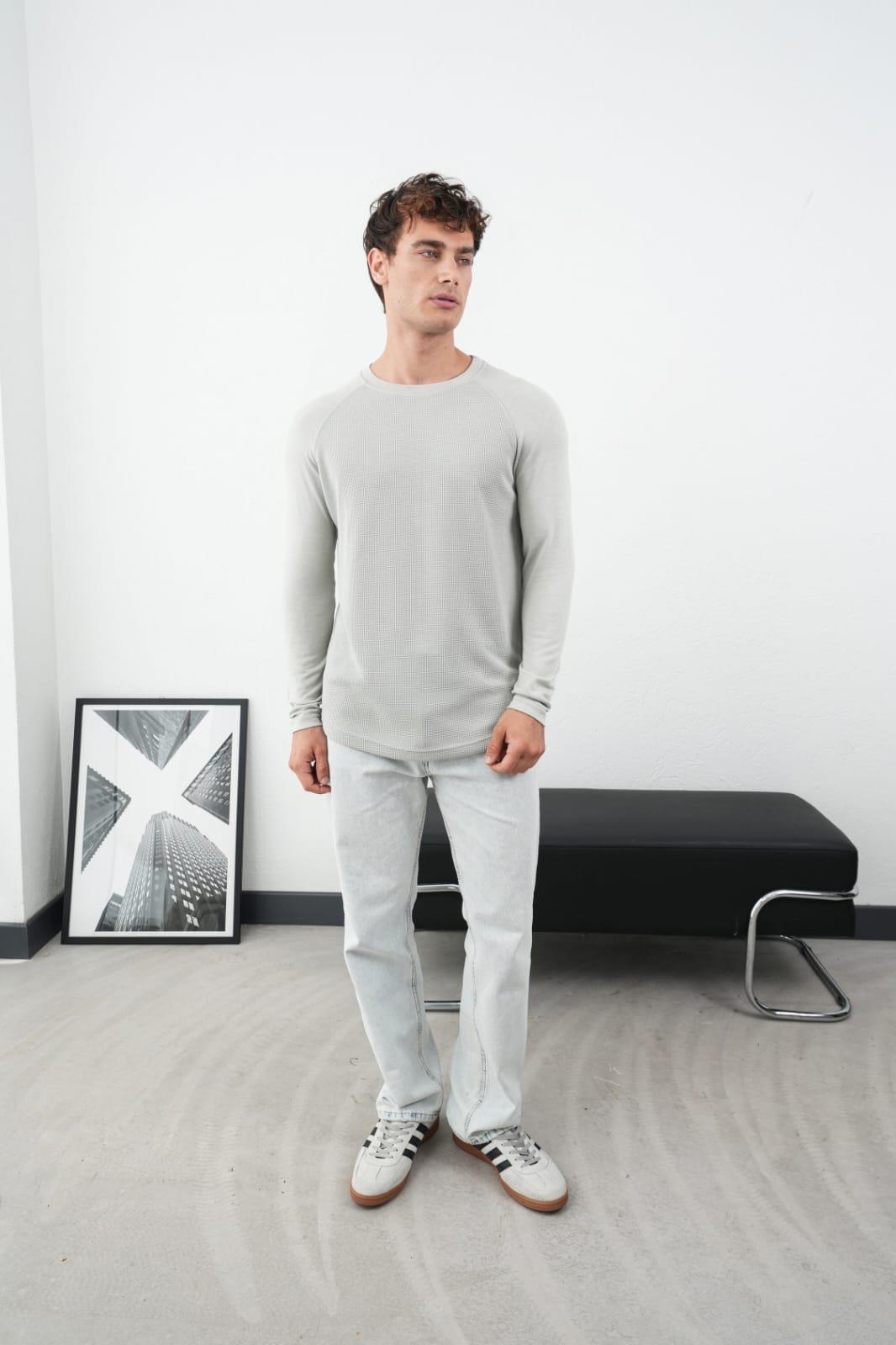 Wholesale Men's Gray Sweatshirt 1601FW26-0523