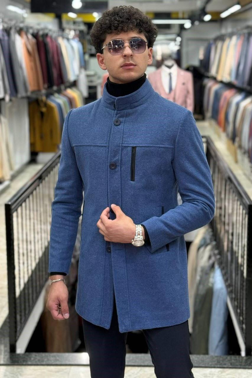 Wholesale Men's Indigo Coat 1701W26-047
