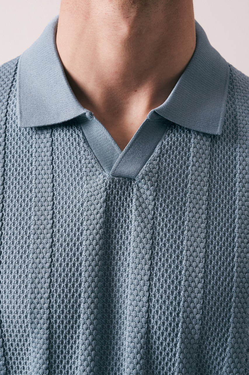 Wholesale Men's Indigo Knit Crew-Neck T-Shirt 1609W26-33246 