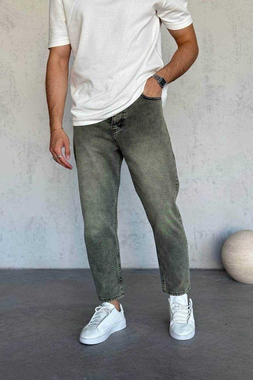 Wholesale Men's Khaki Relaxed Fit Jeans 1504W26-PNT3021