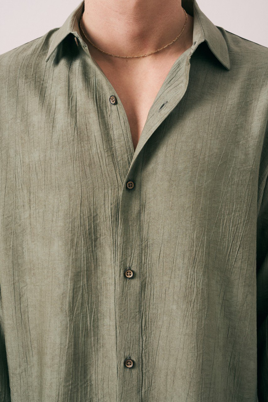 Wholesale Men's Khaki Shirt 1609W26-6376 