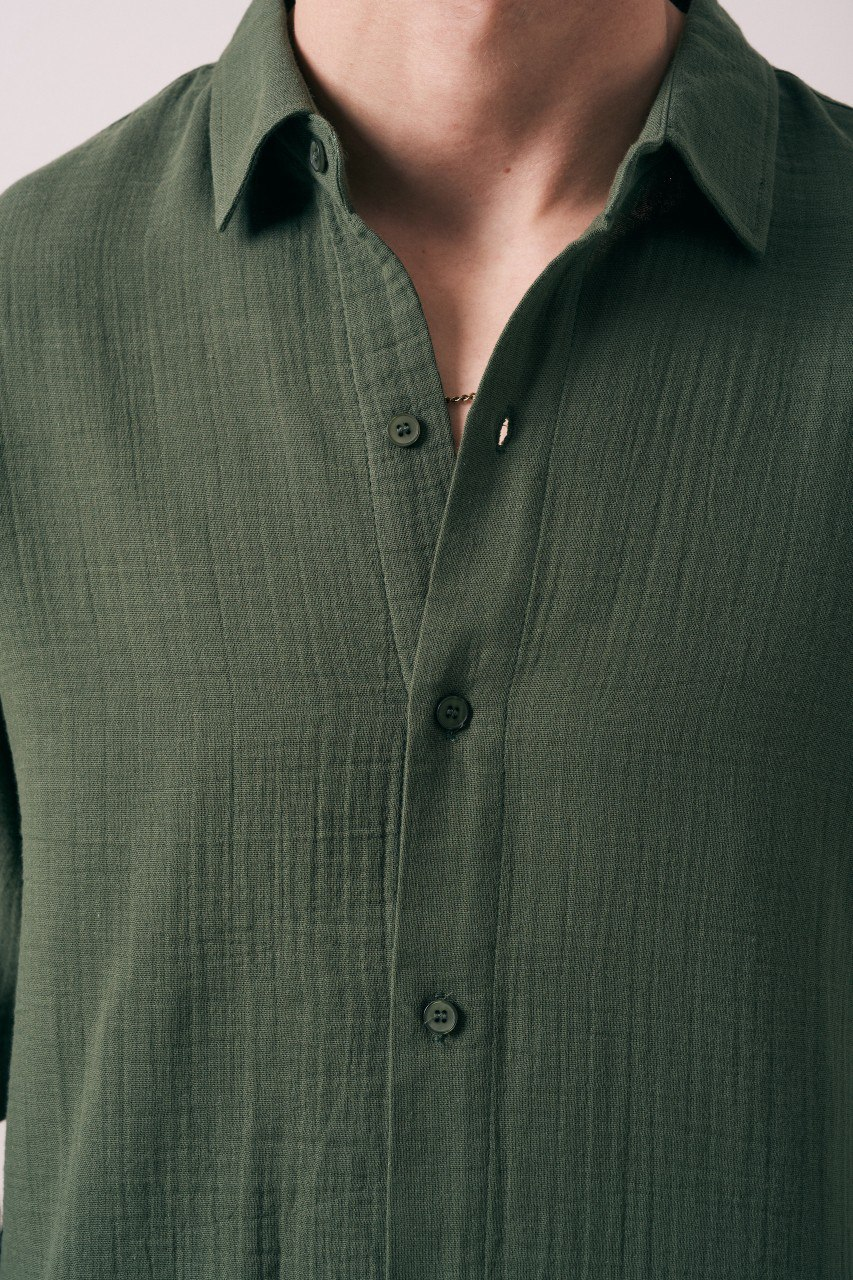 Wholesale Men's Khaki Shirt 1609W26-6392